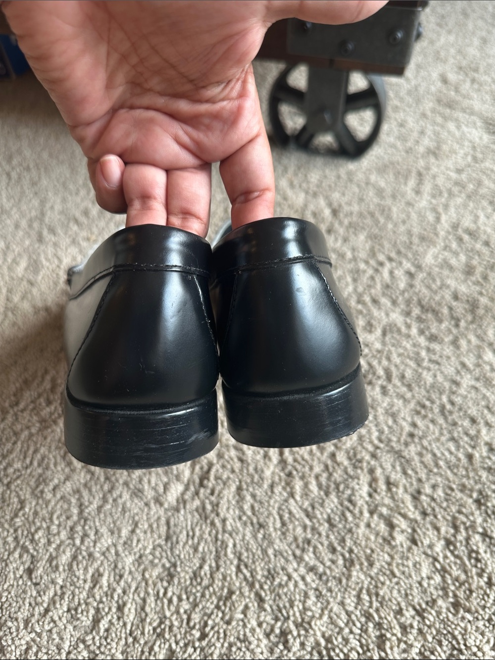 The original Penny loafer! Class black and white color block. Size 9. - Picture 4 of 8